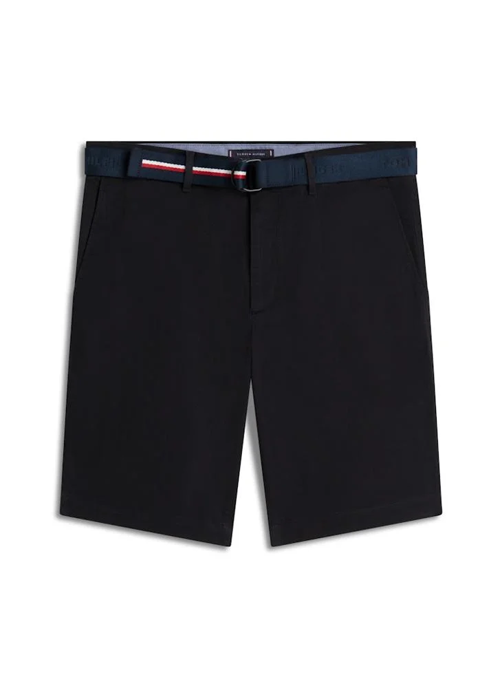 Tommy Hilfiger Black Essential Regular Fit Short with Belt for Men | Best Price UAE